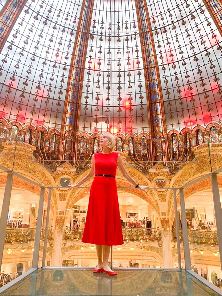 The glass dome in Galleries Lafayette is one of the unusual places in visit in paris