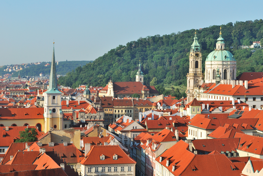 The iconic orange Prague rooftops during your 2 days in Prague visit