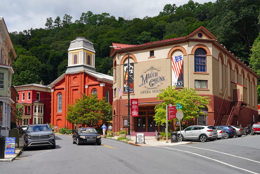 Jim Thorpe one of the beautiful small towns on Pennsylvania