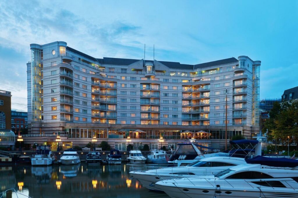 exterior view of a hotel on a harbour things to do in chelsea london