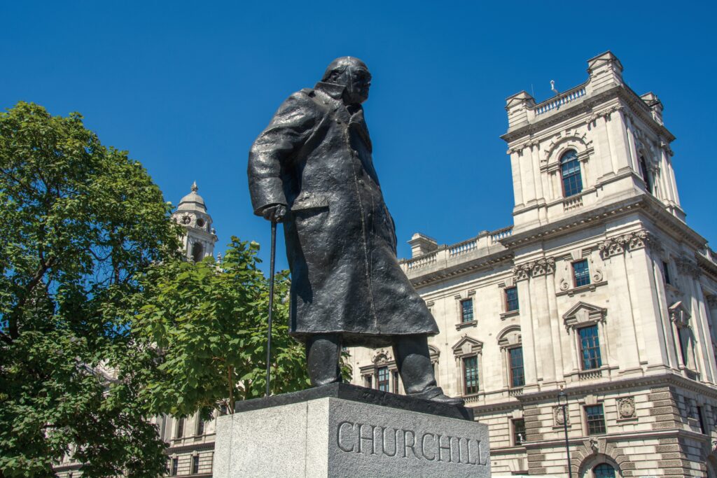 Sir Winston Churchill Statue in an article about the best walks in London 