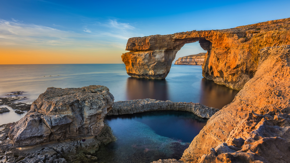 cliffs surrounded by water places to visit in malta
