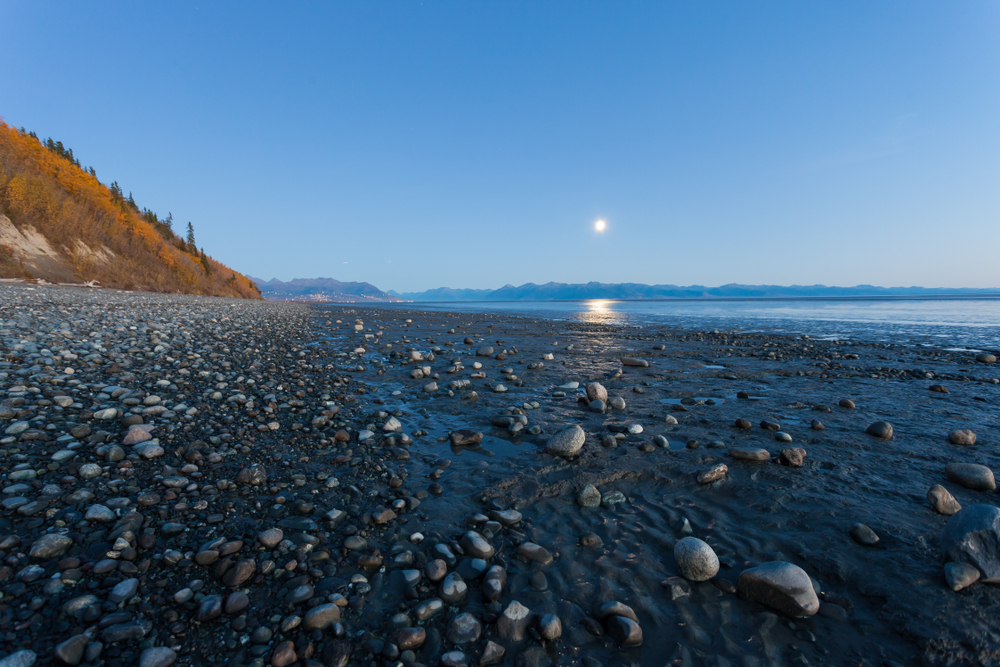 moon reflecting on a beach things to do in anchorage
