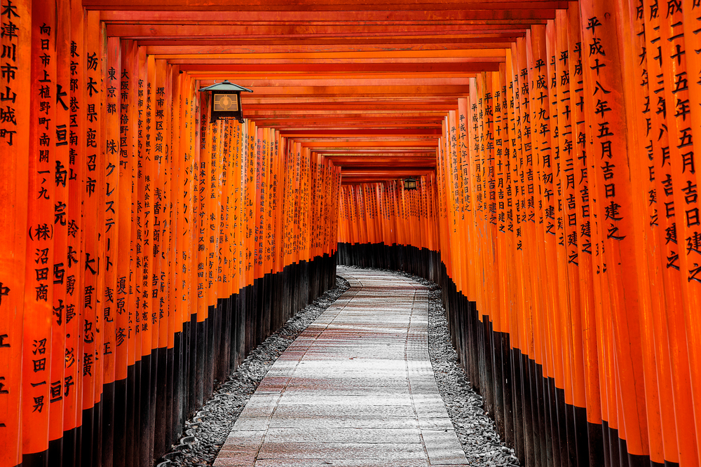 red torii gates in japanese shrine best things to do in kyoto
