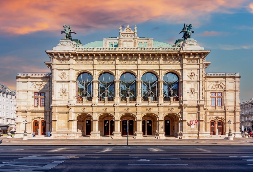 old baroque building in city