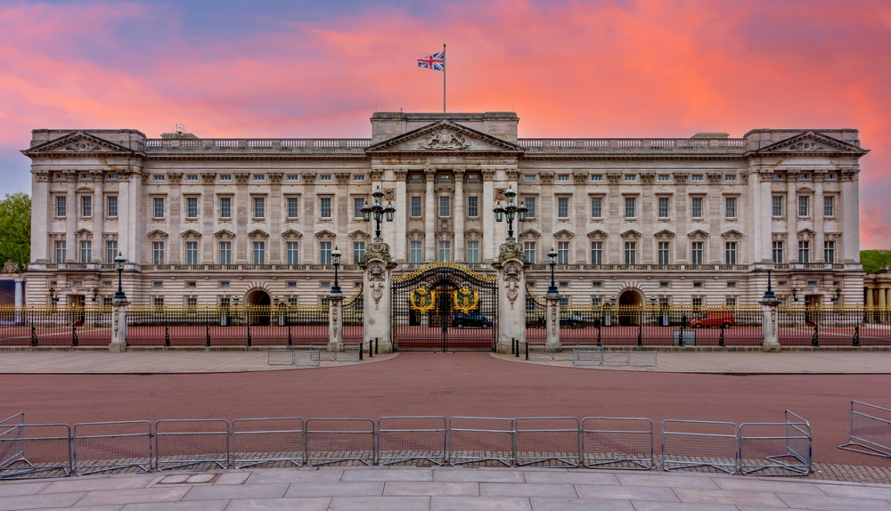 old palace during sunset