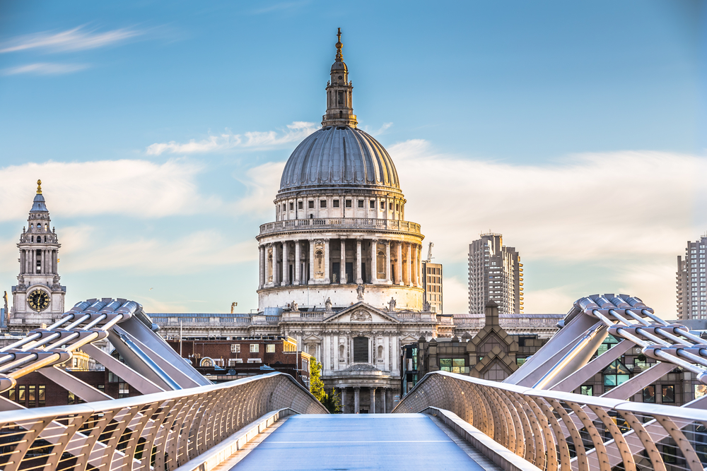 dome shaped building connected with a bridge