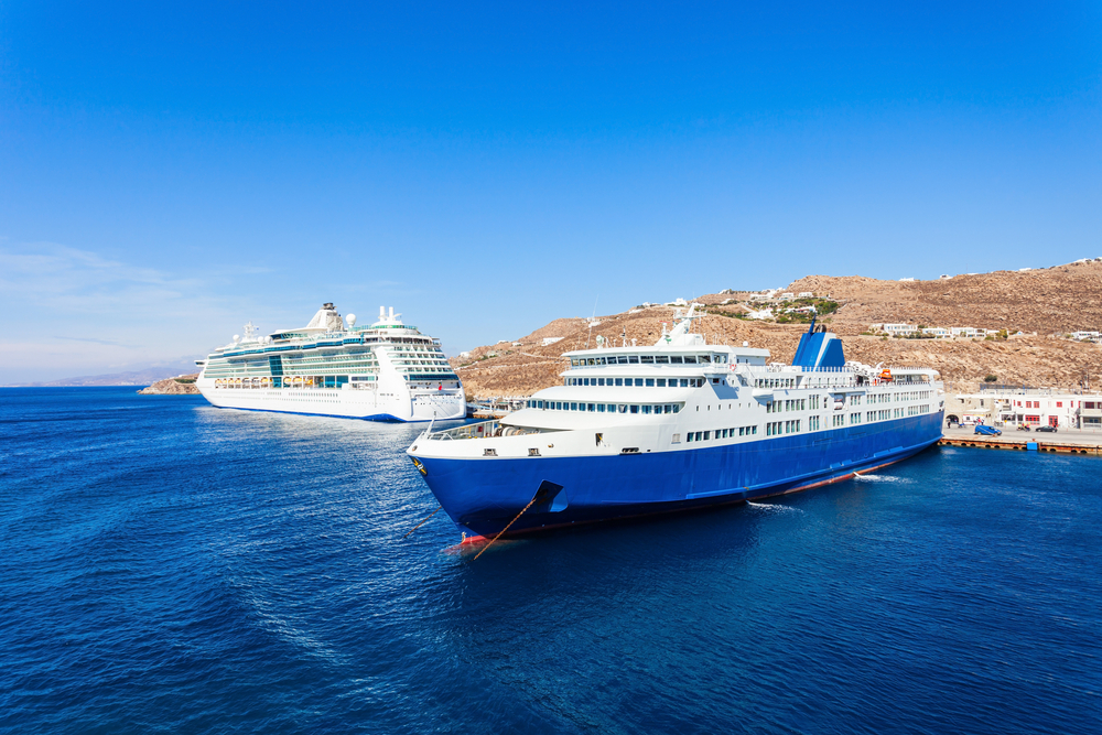 big ships in the ocean