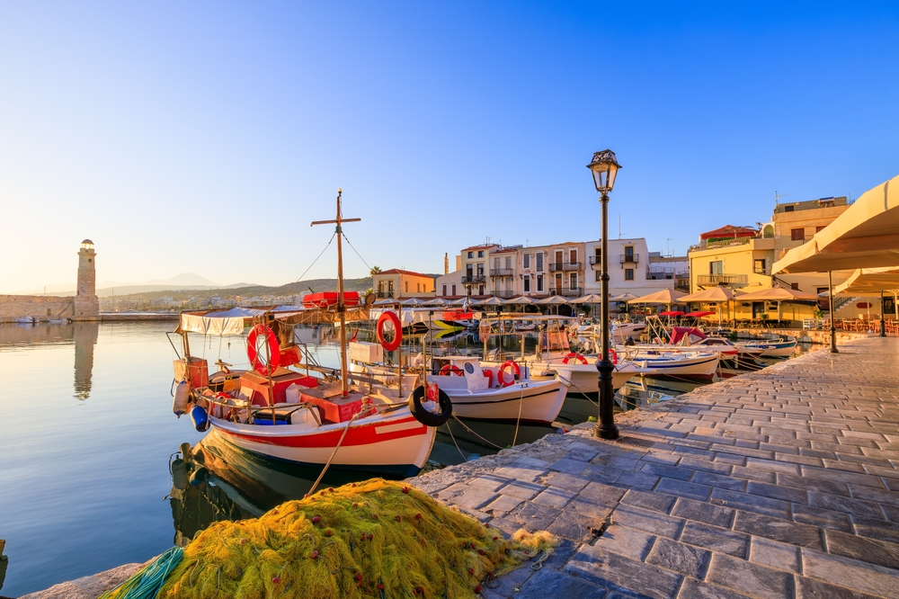 ferries docked at the port traveling to greece