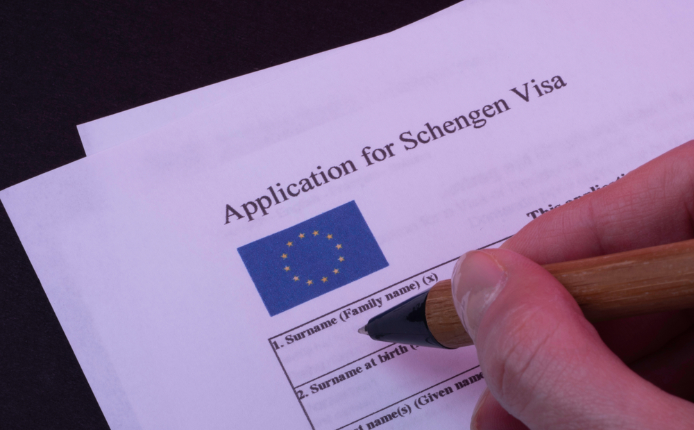 schengen application form