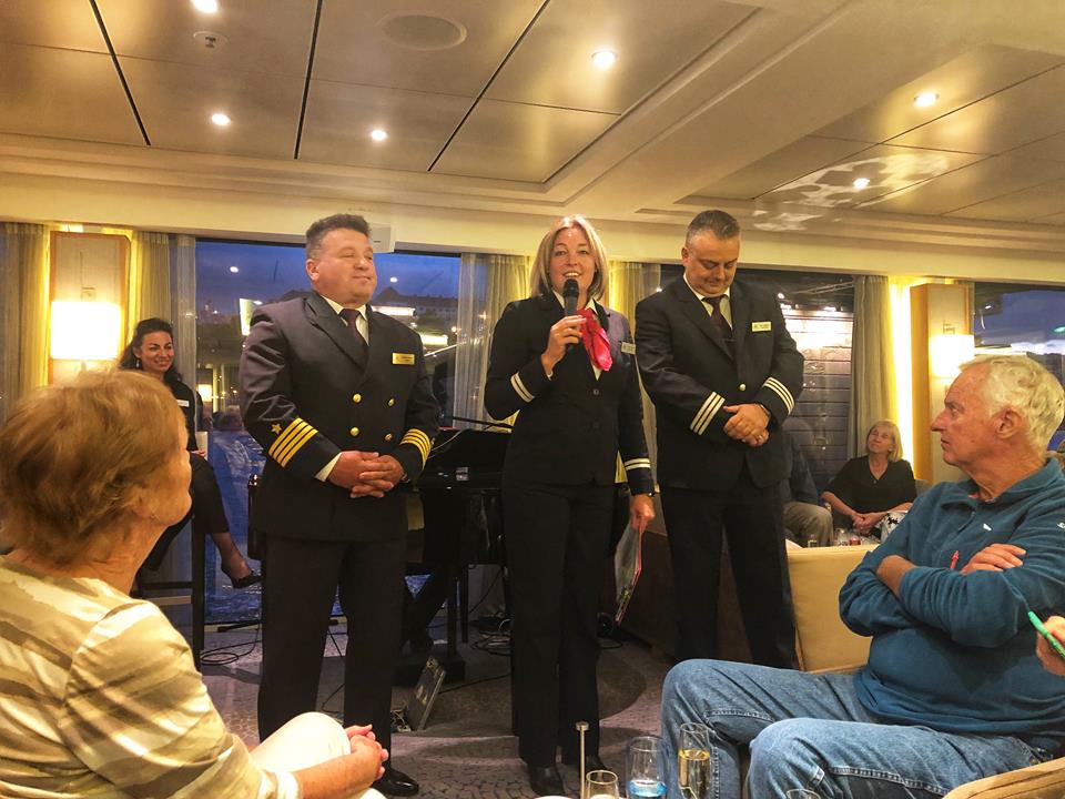 Viking European River Cruise officers farewell