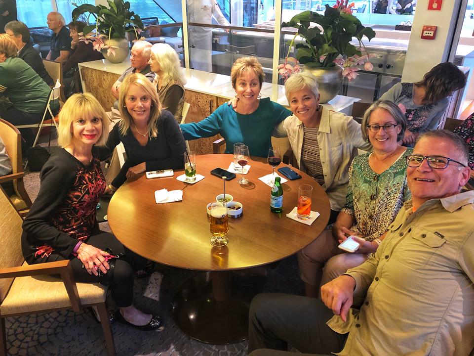 Viking European River Cruise lounge friends