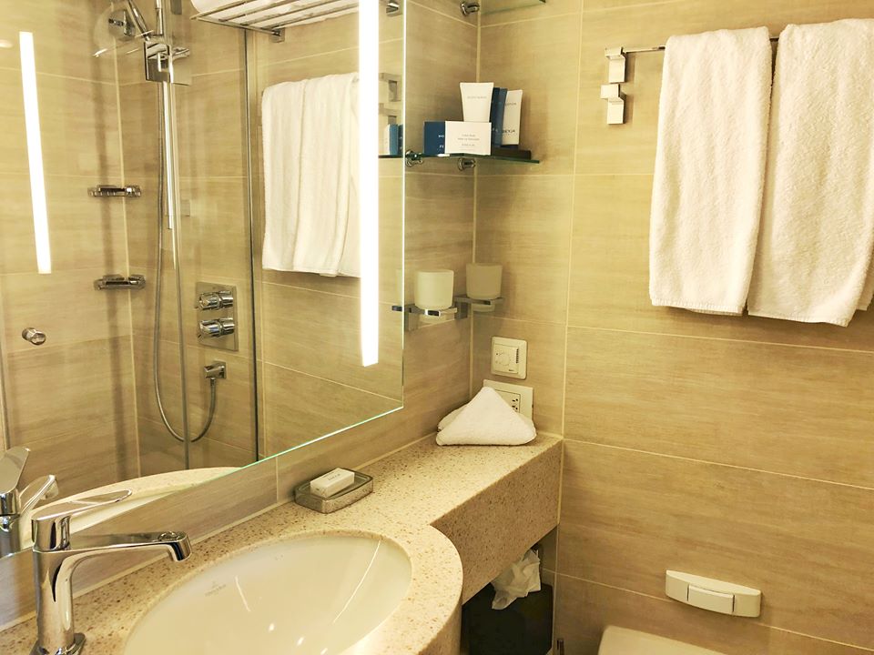 Viking Grand European Cruise bathroom clean