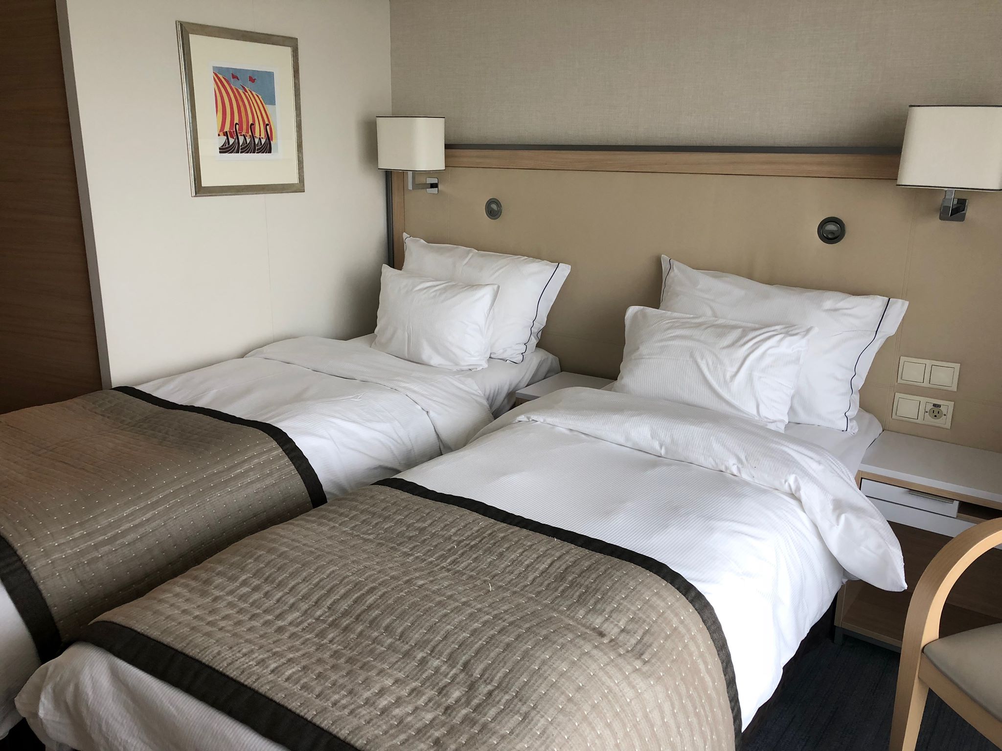 Viking Grand European Cruise beds