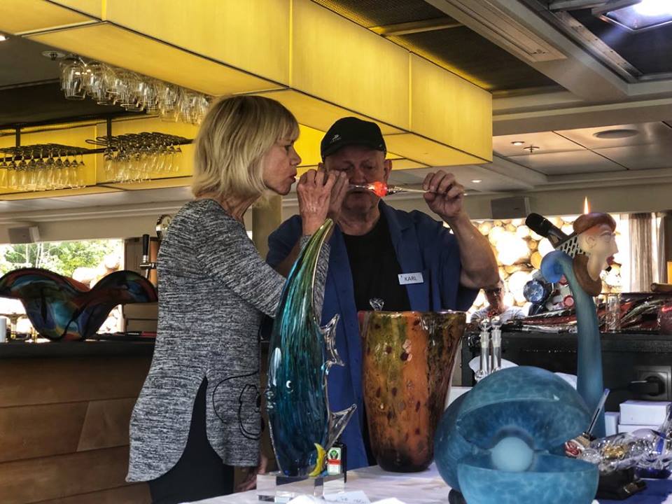 Viking River Cruise glassblowing