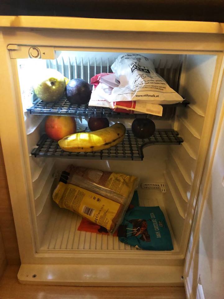 Viking River Cruise refrigerator