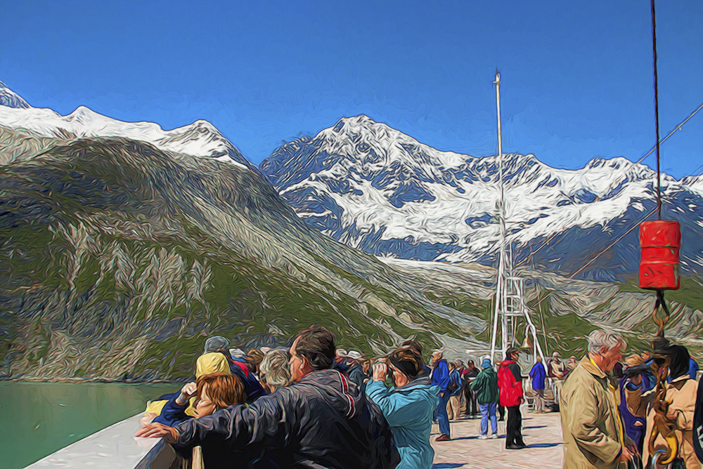 Binoculares de la lista de empaque del crucero por Alaska