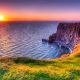 Cliff of Moher Ireland sunset