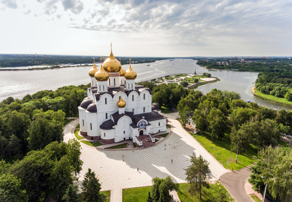 Russian River Cruise Assumption Church Yaroslavl