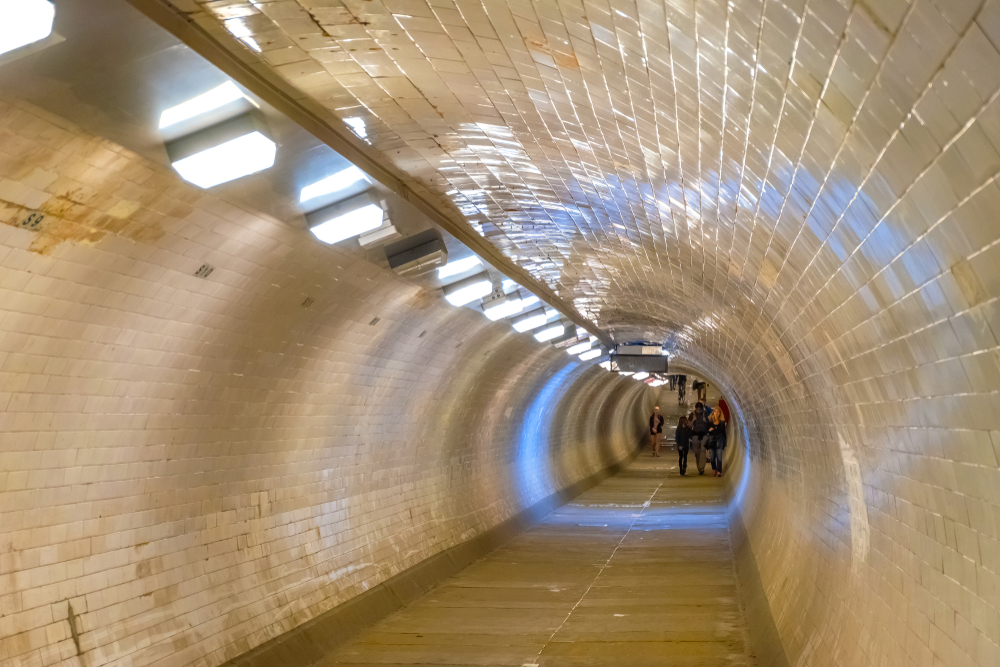 Unusual places to visit in London Greenwich Tunnel