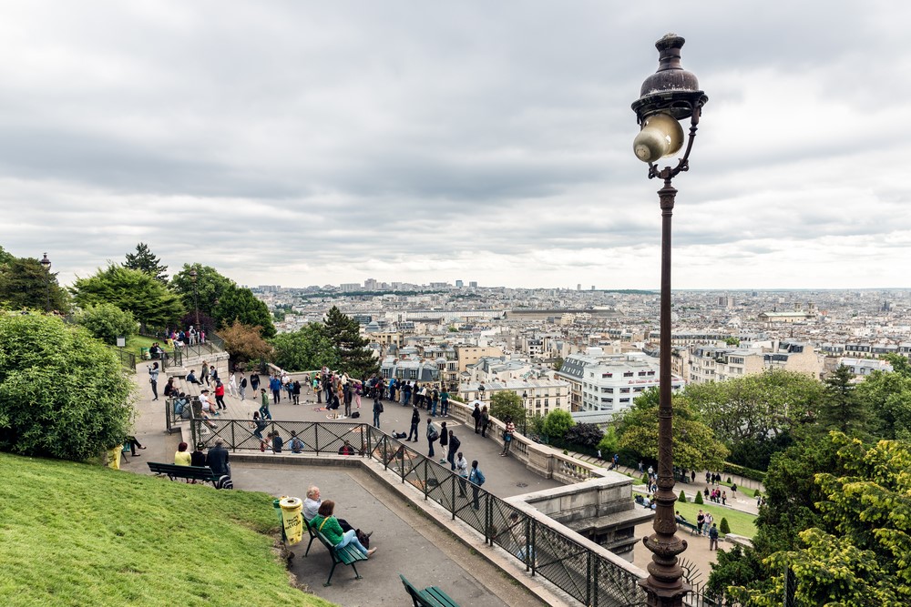 Best views in Paris from the top of Montmartre.