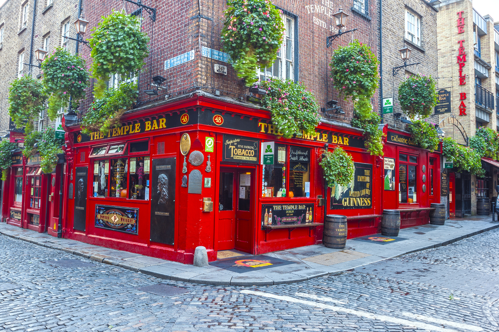 When visiting Dublin stop at the Temple Bar