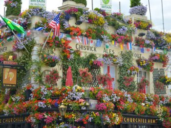 Hidden Gems in London flower adorned Churchill Arms