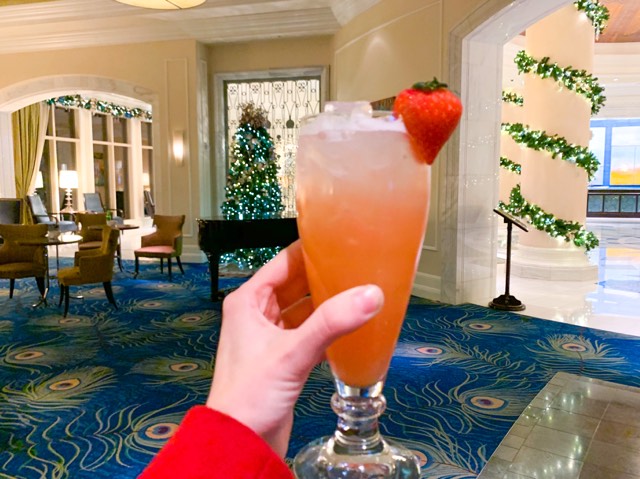 Waldorf Astoria Victoria with her mocktail