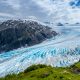Blue ice of Exit Glacier Alaska