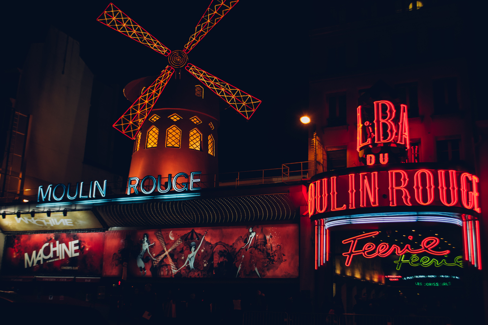 Hour London Paris itinerary may include a visit to the iconic Moulin Rouge