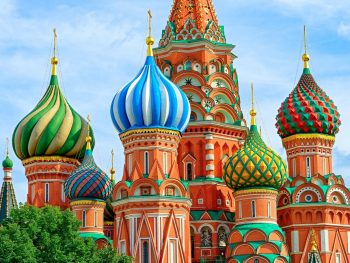 Visiting St Basil Cathedral in Moscow is a highlight when traveling to Russia