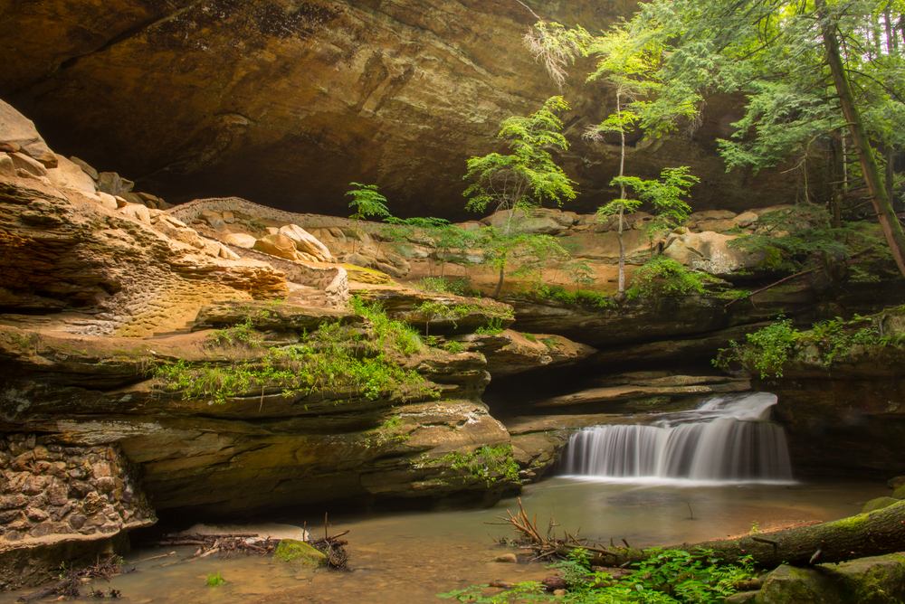 Ohio waterfalls are so beautiful, especially Middle Falls at Hocking Hills State Park