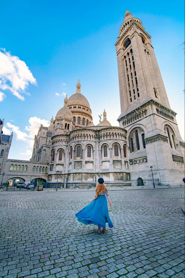 The rear of Sacre Couer Basilica is a great Paris instagram spots