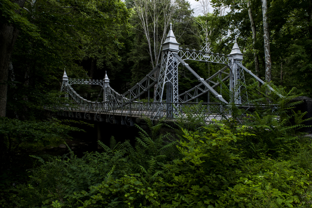 The iconic historical suspension bridge in Youngstown Ohio is an insta-worthy location