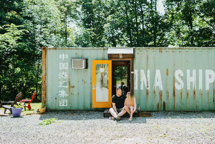 This is a really clever idea for an AirBnb: a shipping container