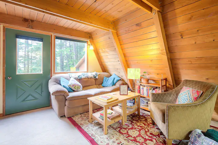 This Juneau A-frame in the forest is one of the best Airbnb in Alaska