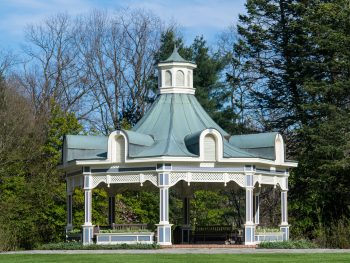 This beautiful gazebo is located in Fellows Riverside Gardens in Mill Creek Park