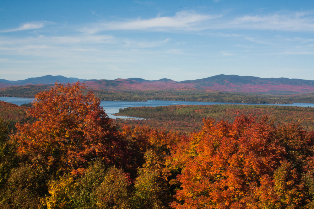 Rangeley fall roalige road trip reward- blazing fall foliage!