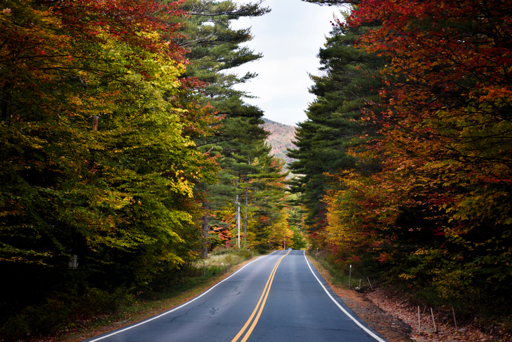 Brilliant fall foliage in Vermont