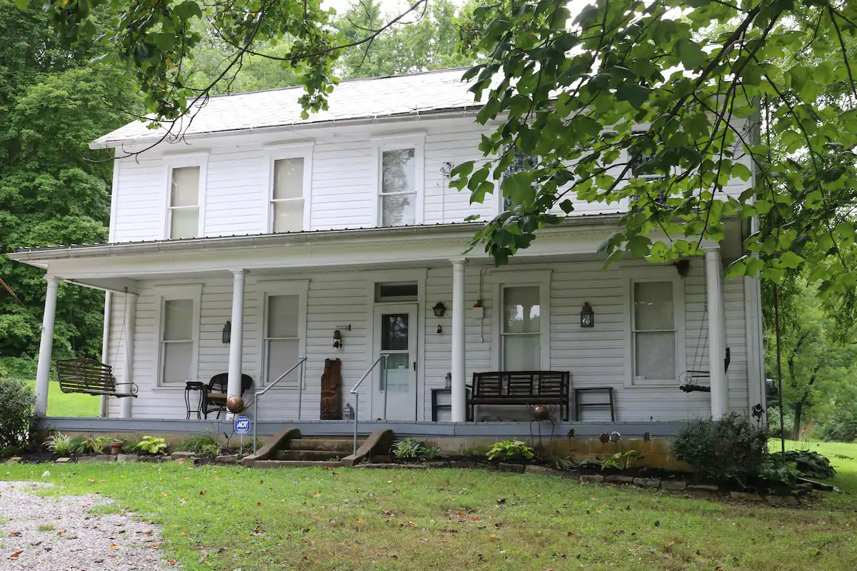 Lovely nostalgic white farmhouse in Ohio