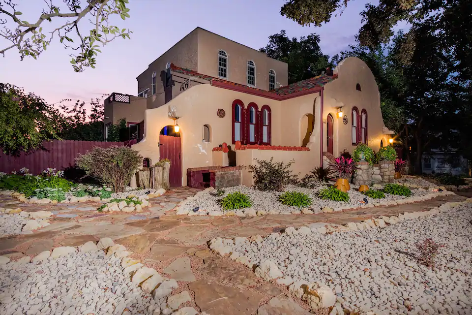 Photo of spectacular Spanish Villa with meticulous landscaping.