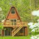 a charming a-frame cabin VRBO in Ohio at Hocking Hills State Park