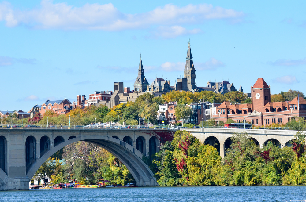 View of Georgetown across the river.