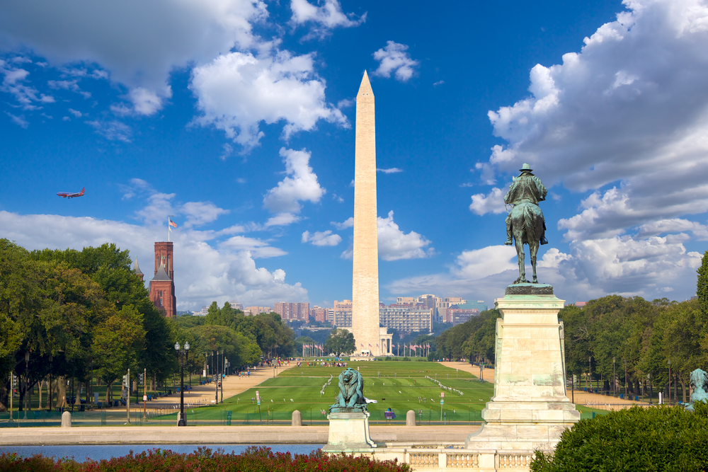 A view down the National Mall in Washington D.C.