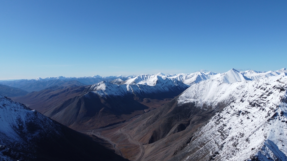 snow capped Mountains  of Gates to the artic one of the national parks in Alaska 