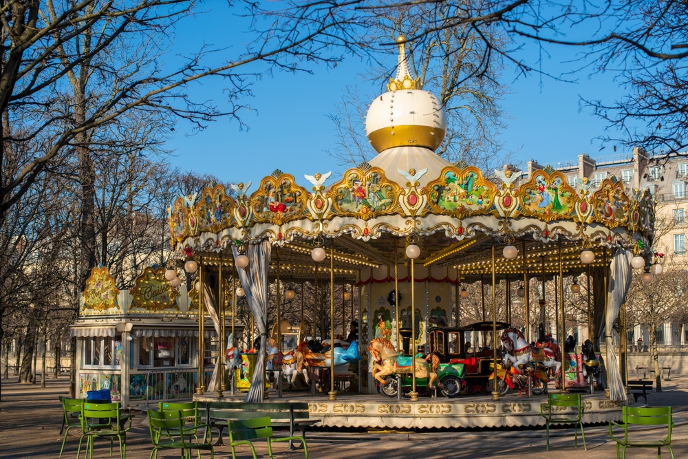The intricate Jardin des Tuileries Carousel.