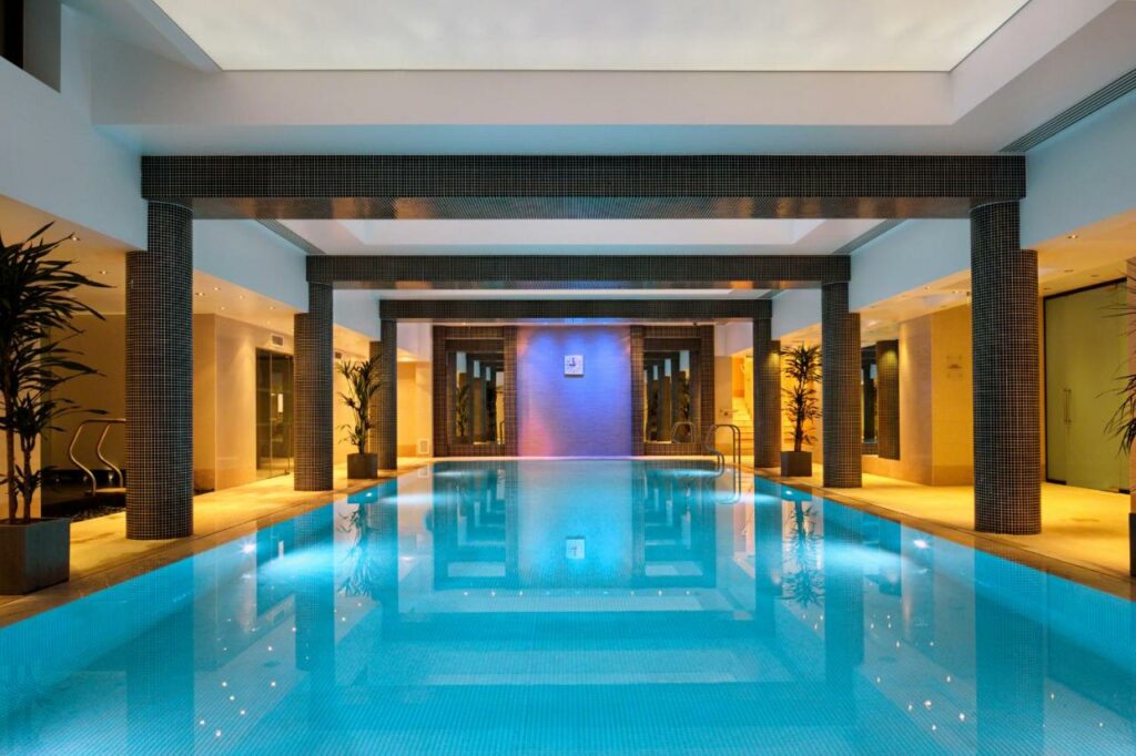 Indoor pool at the Leonardo Royal London St Paul’s hotel.
