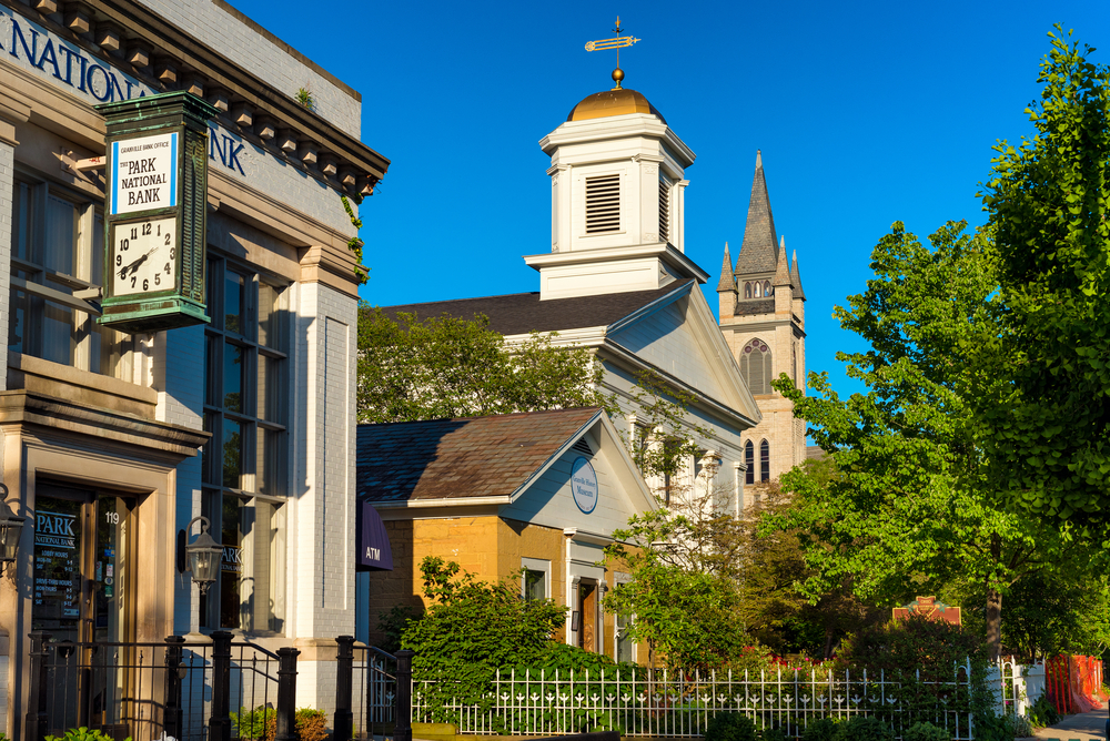 Historic buildings in Granville, Ohio.