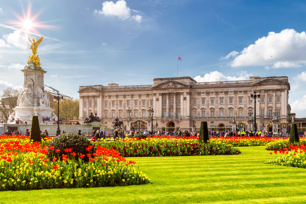 Buckingham Palace in spring with all the tulips out in front of it. A great place to go on your first time in London. 