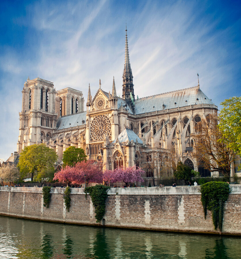 Gothic church with spirals during 4 days in Paris itinerary